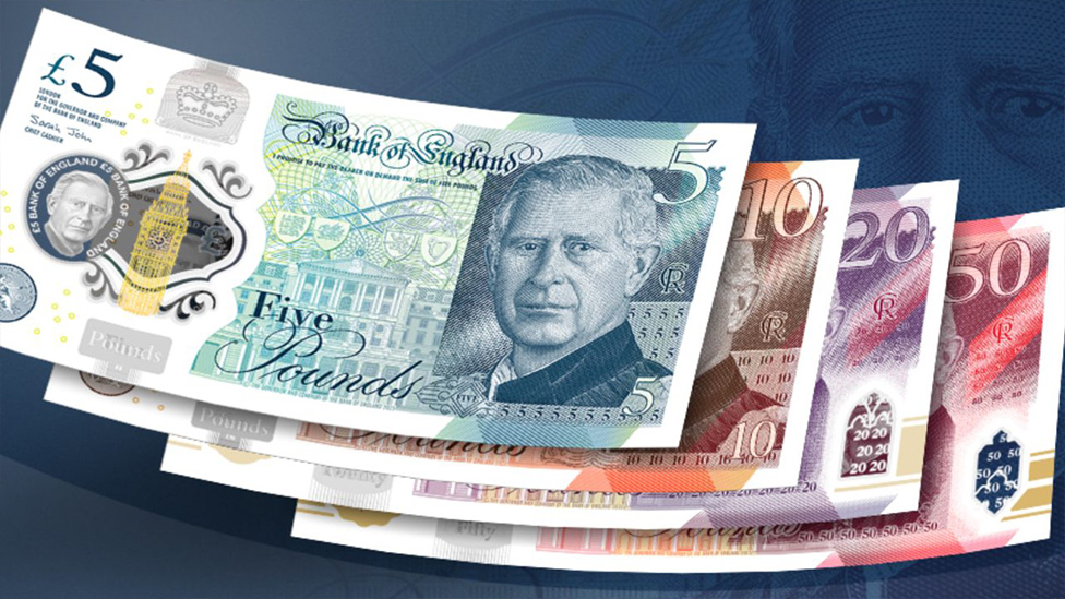 New British banknotes featuring portrait of King Charles III revealed